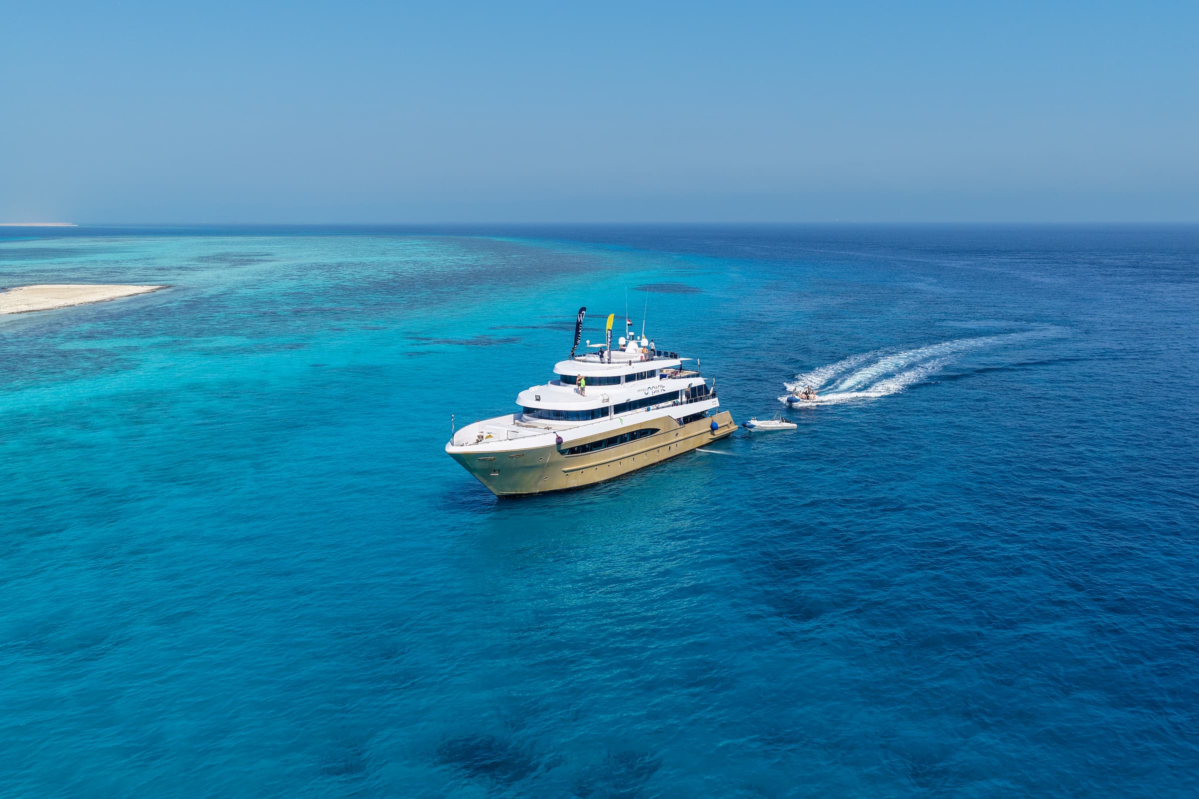 Yacht Spirit cruising the Red Sea