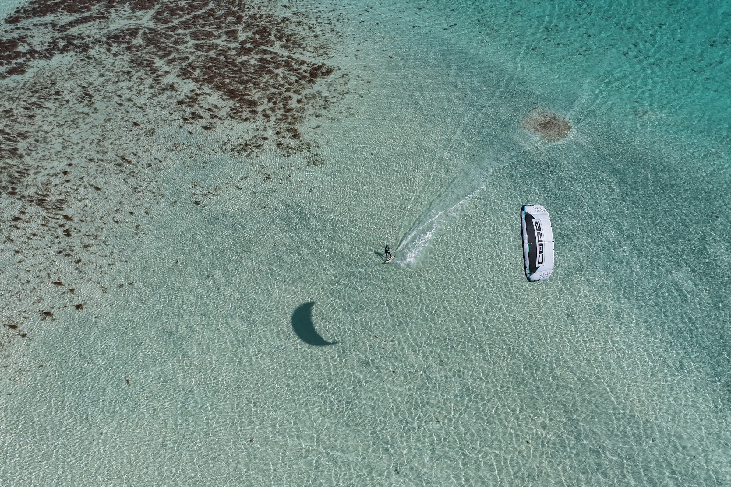 El Gouna lagoon from above