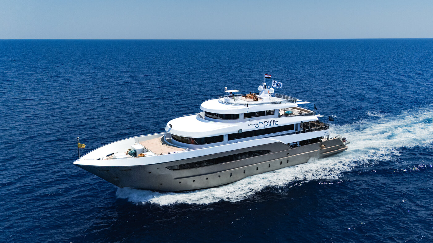 The omneia Spirit cruising the Red Sea